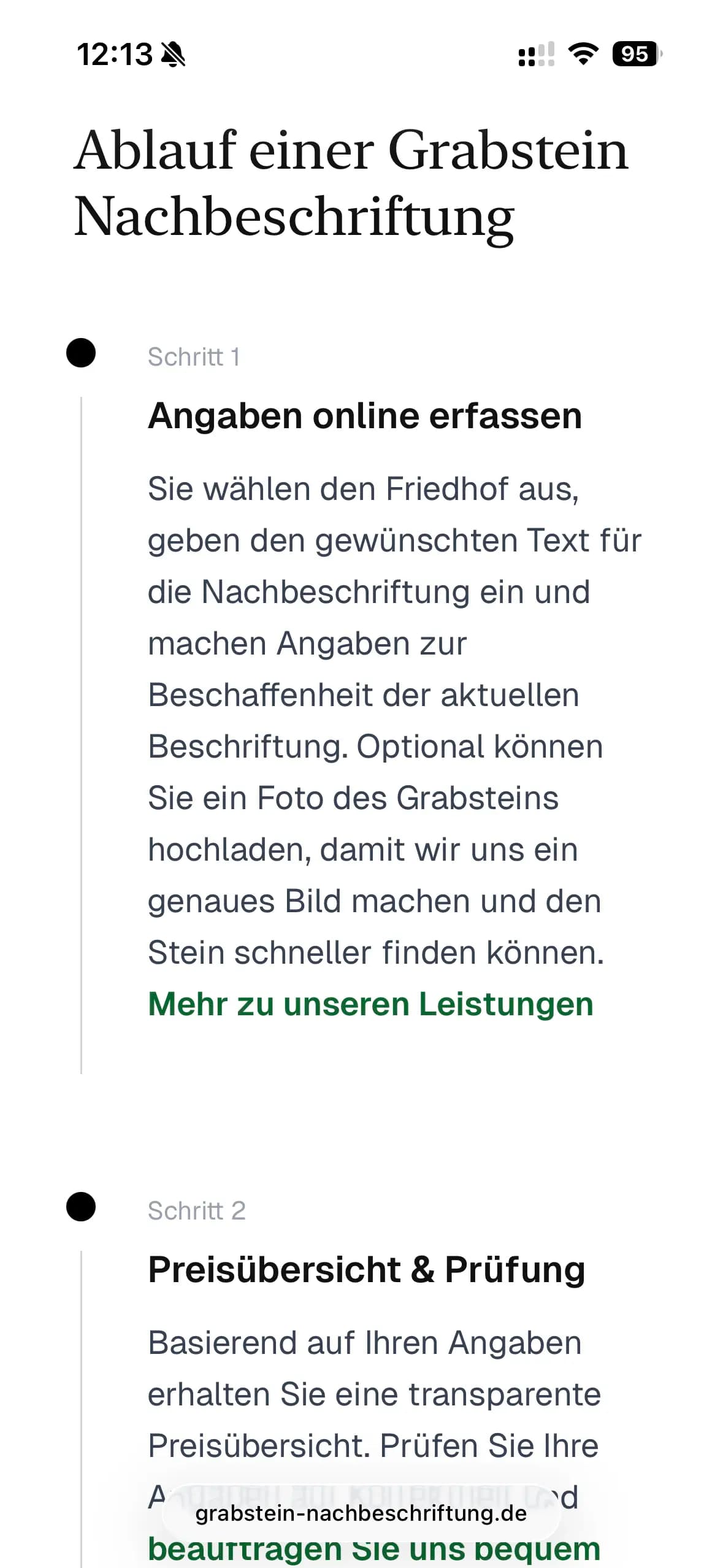 Ablauf / Process – mobile